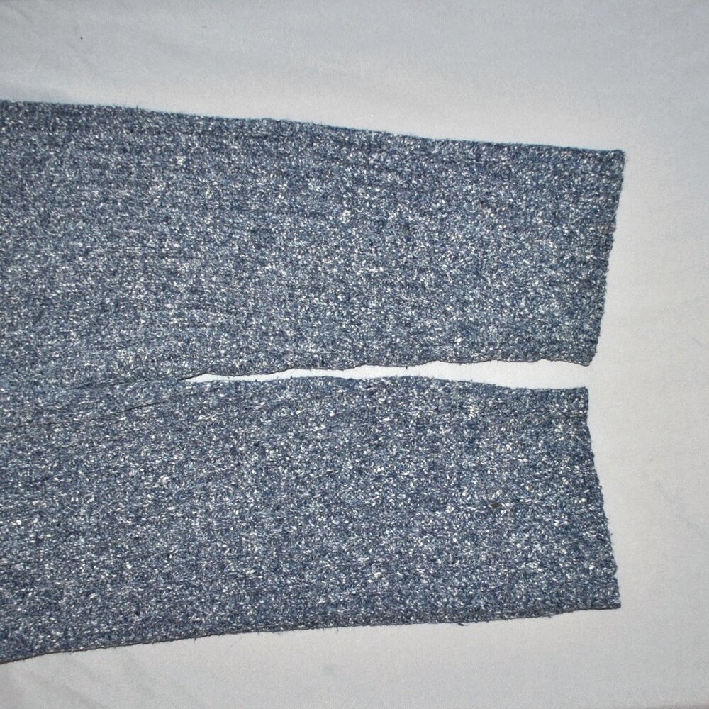 Vintage Ocean Pacific Sweater Size XL Blue & White Knit Roll Neck Pullover - Picture 8 of 12